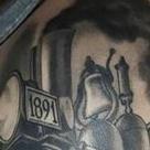 Tattoos - old locomotive train - 131280